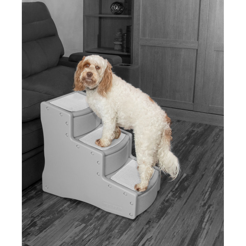 Escalier facile pour animaux 3 marches, 23" H x 16" W x 25" D