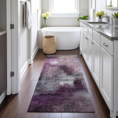 Tapis moderne lavable à la machine intérieur / extérieur ACN2738 Chantille