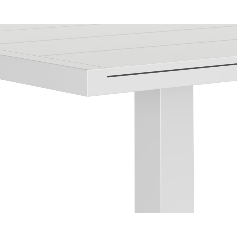 MERANO Outdoor Square Bar Table, White