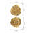 Uma Gold Rose Hanging Wall Accents