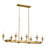 Vetivene 8 - Light Dimmable Linear Chandelier