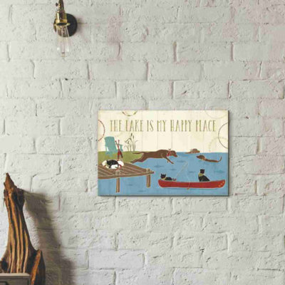 «Lake Pals I» par Veronique Charron, art mural sur toile