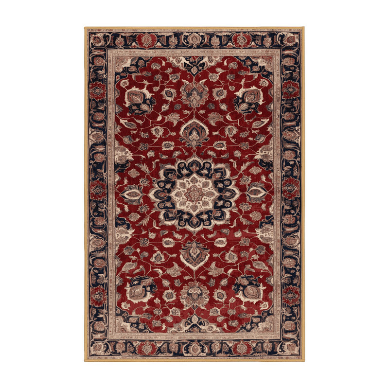 Tapis brun lavable à la machine, Rectangulaire 3 pi x 5 pi