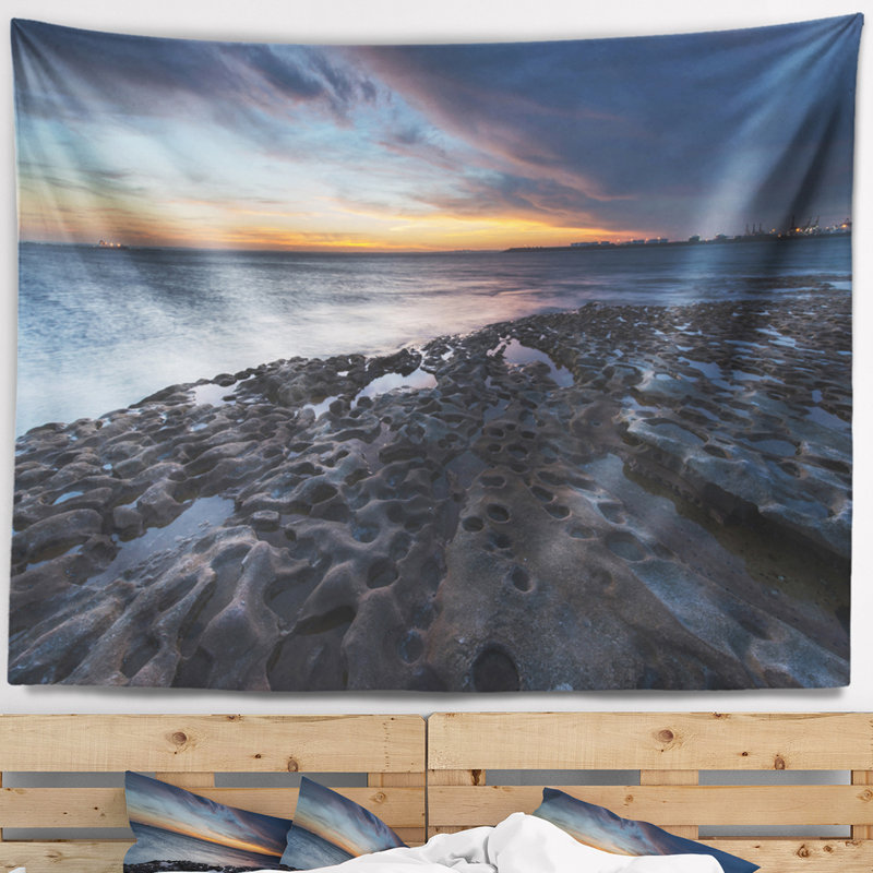 Tapisserie sydney seascape la perouse beach, H 68 po x l 80 po