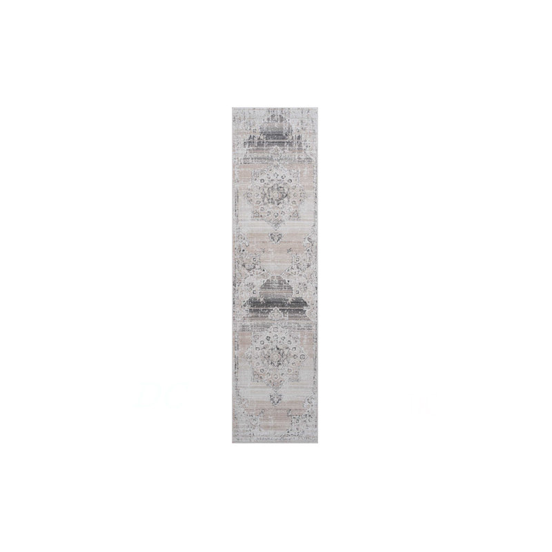 Collection 2X8 Beige /Medallion Non-Shedding Living Room Bedroom Dining Home Office Stylish And Stain Resistant Area Rug