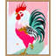 «Rooster» par Maupin, reproduction d'art sur toile encadrée-1914710517