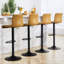 Tabouret de bar rotatif à hauteur réglable avec structure en métal-186712874-186712872