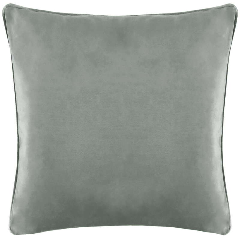 Feather Throw Pillow, Gray
