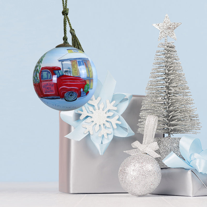 Ornement boule de Noël rétro