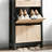 Slim 2-Drawer Flip-Top Entryway Shoe Cabinet-1181802557