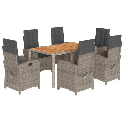 Garden Dining Set Grey
