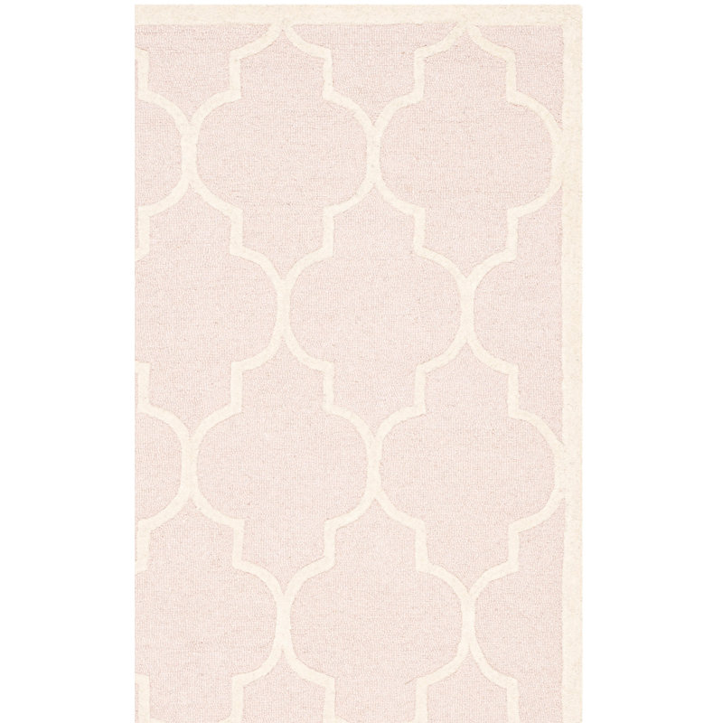 Tapis géométrique en laine touffeté à la main Cannen, Rectangle 2 pi 6 po x 4 pi