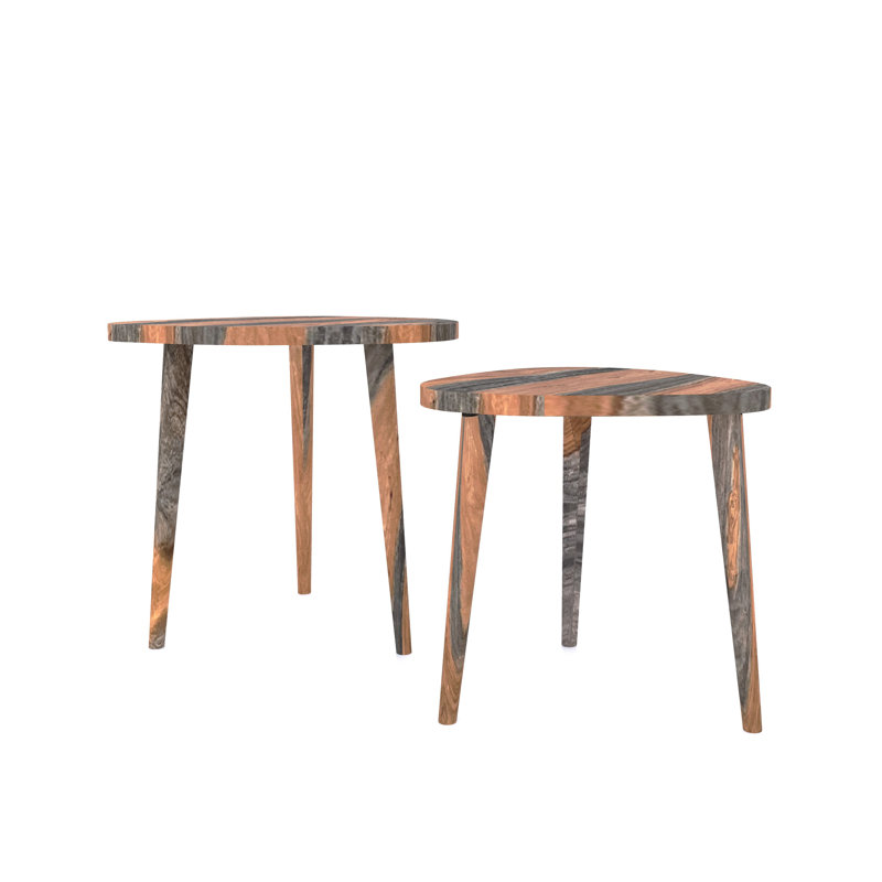 Angeni Solid Wood Nesting Tables