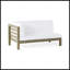 Banc de coin gauche et table basse