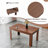Extendable Rectangular Dining Table with 2 Drop Leaves – Walnut Finish