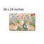 Tapis de bain Three Bunnies in Flower Field, 36 x 24 po