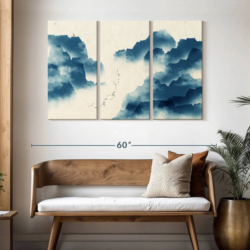 Avery Abstract Chinese Scenery, 32" H x 50" W