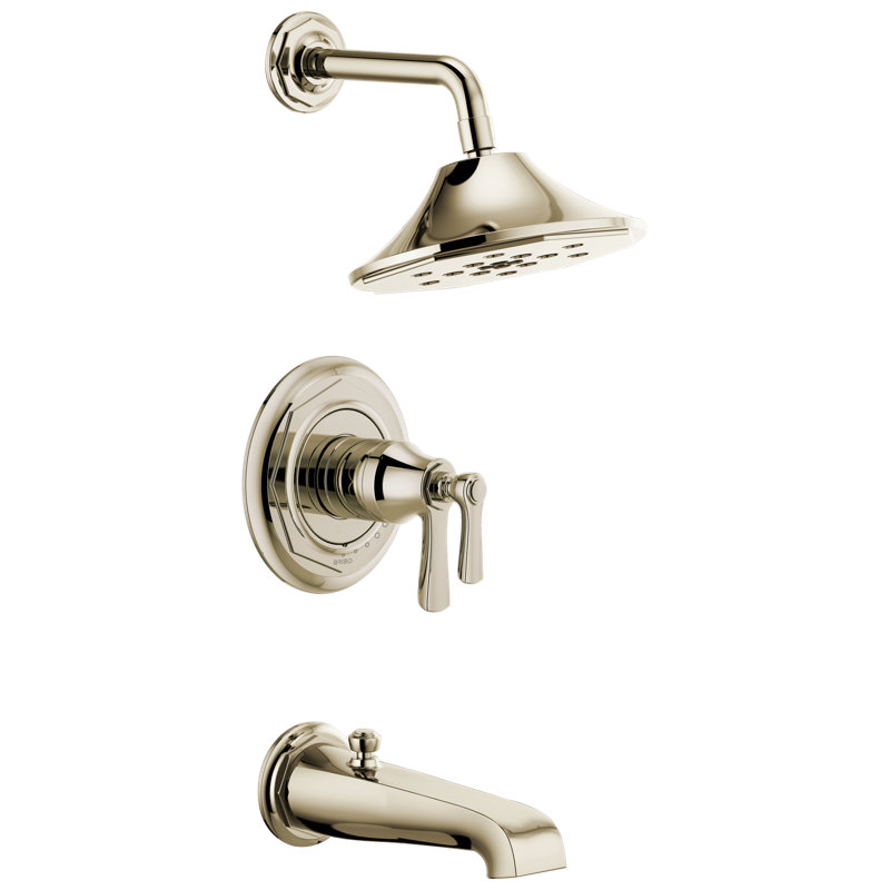 Rook® TempAssure® Thermostatic Tub/Shower, Polished Nickel