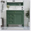 Meuble-lavabo moderne 36 po avec lavabo supérieur 36 po et 2 tiroirs