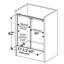 Porte de baignoire coulissante réversible sans cadre H 60 po x H 62 po Hawaii-111402507