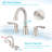 Widespread 2-handle Bathroom Faucet with Drain Assembly-87426667