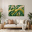 «Biomorphic Abstraction 58», art mural en métal vert-221111239