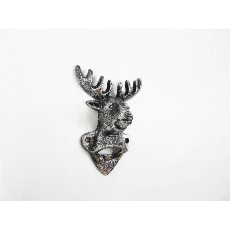 Ouvre-bouteille de cerf fonte, Argent