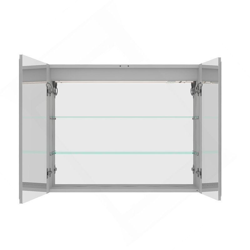 Medicine Cabinet With LED Vanity Mirror, Anti-Fog Recessed Or Surface Mount, H 36 po x l 30 po x P 6 po