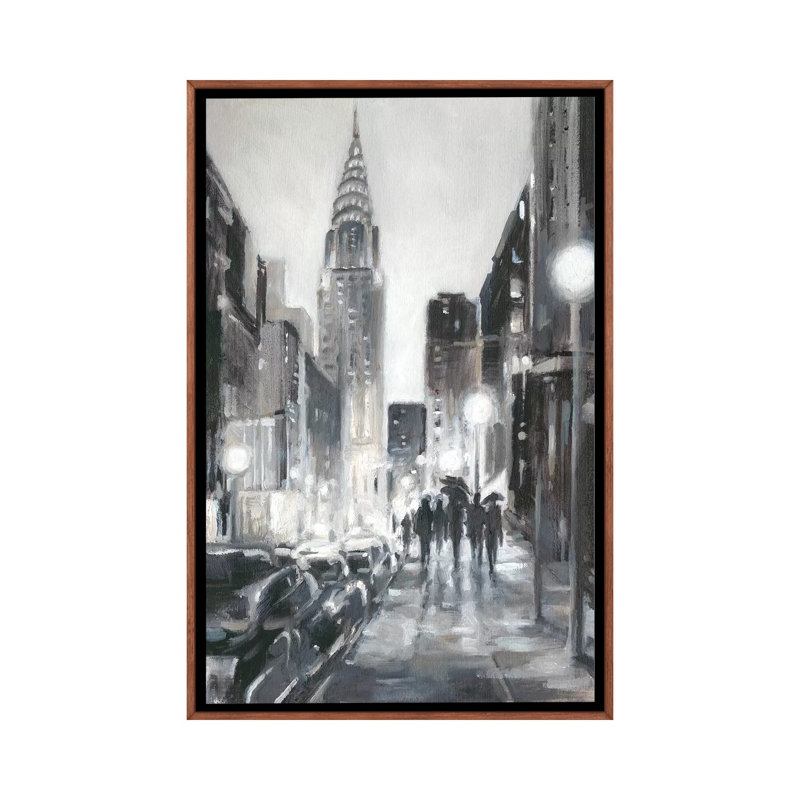 « Illumination Streets II » par Ethan Harper, reproduction d’art, H 48 po x l 32 po x P 1,5 po, Pas de tapis