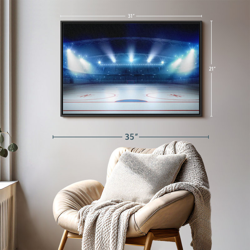 «Hockey Stadium», reproduction sur toile, H 21 po x l 31 po