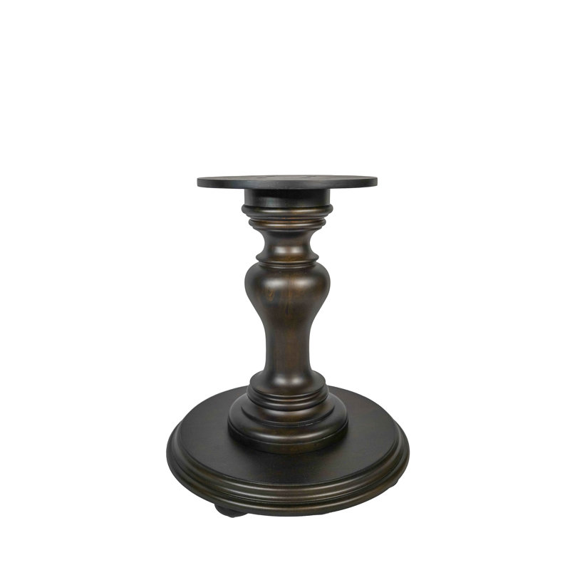 Ignasas Pedestal Table Base, 29" Tall, Brown