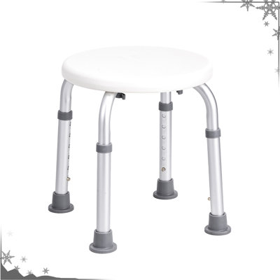 Siège de baignoire à hauteur réglable d'une capacité de 300 lb, conception antidérapante, poids léger, pour les femmes enceintes et les personnes handicapées, siège à l'intérieur de la douche, structure stable, personnes âgées
