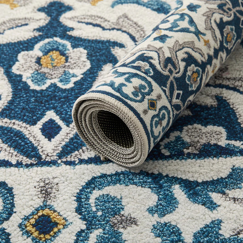 Demiah Abstract Machine Printed Area Rug, Rectangle 40 x 60 cm