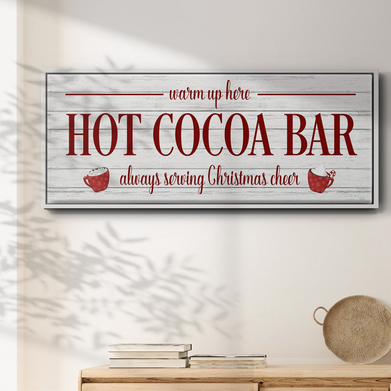 Hot Cocoa Bar- Framed Canvas