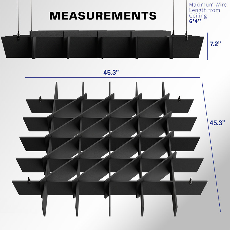 Vivo Acoustic Dual Layer Ceiling Waffle Panel