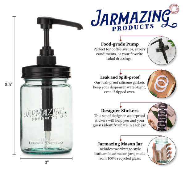 Leak-proof Salad Dressing Shaker With Glass Jar And Lid - Perfect