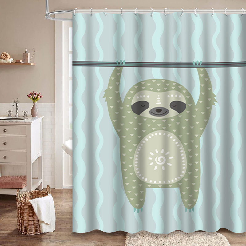 Rideau de douche avec 12 crochets, L 72 po x l 78 po