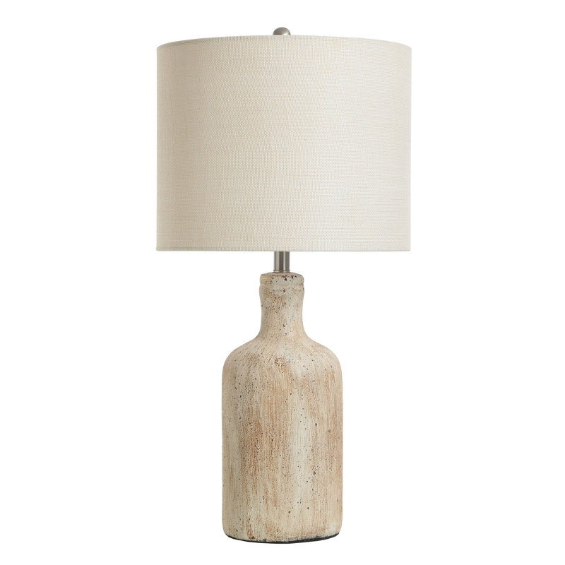 Boone Concrete Table Lamp, Multi-Color Cream Finish