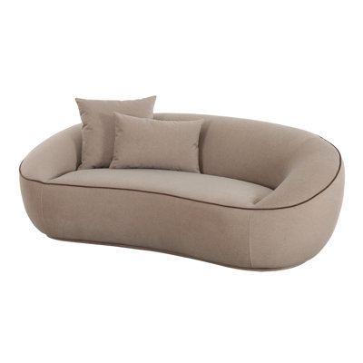 Causeuse en faux mohair Jenny