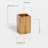 Wood Acacia Bath Tumbler Cup Toothbrush Holder