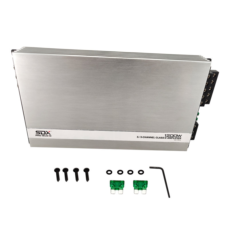 SDX Audio -1200 Watt 5-Channel Class-D Digital MOSFET Car Amplifier