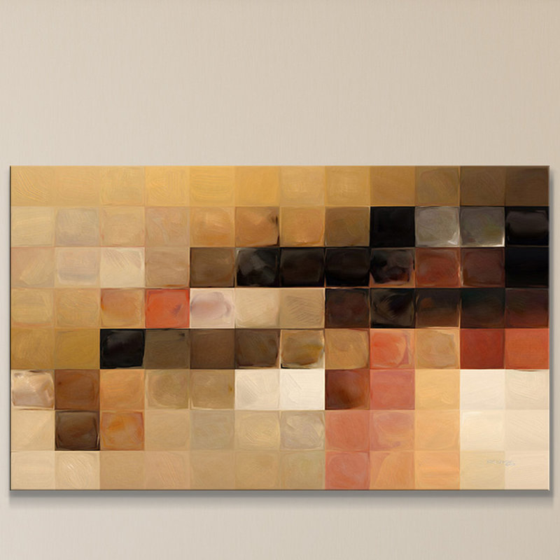 «Tile Art # 15 2013», reproduction d'art sur toile, H 18 po x l 30 po x P 1 po, Toile tendue
