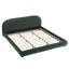 Lit moelleux en velours vert foncé: texture luxueuse légère, ajoutant une atmosphère haut de gamme à la chambre à coucher, très grand lit-1061408917-1061408916
