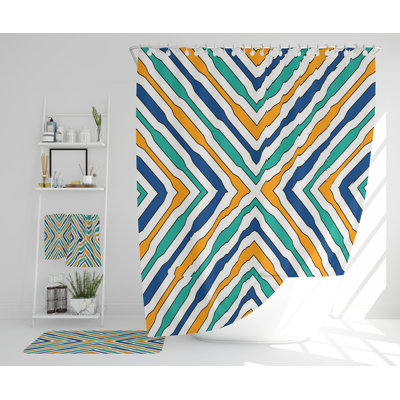 Naymon Polyester Shower Curtain Set