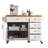 Versatile Kitchen Island With Drop Leaf, Multiple Storage Options, And Wheels For Easy Mobility, Perfect For Modern Kitchens.-510274986