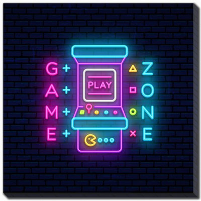 Art mural sur toile Neon Gaming 4
