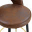 Chaise de bar rembourrée rotative moderne à 360 ° avec design ergonomique-482769120