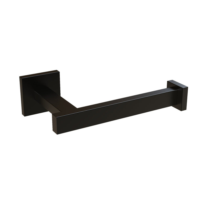 Porte-papier hygiénique en laiton DAX Roma, Noir mat