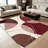 Burgundy Rose Gold area rugs for Living Room, Soft and Comfortable, Suitable for all seasons, easy to maintain, machine washable Indoor floor mat, Under Table Farmhouse suitable for Bedroom, Dining Room, Study,  Balcony, Home Decor Patio-289384579