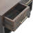 Solid Wood Arno Shoe Storage Unit,Black,2-Drawers,1-Shelf